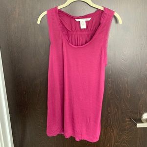 DVF Purple Tank with gathered back